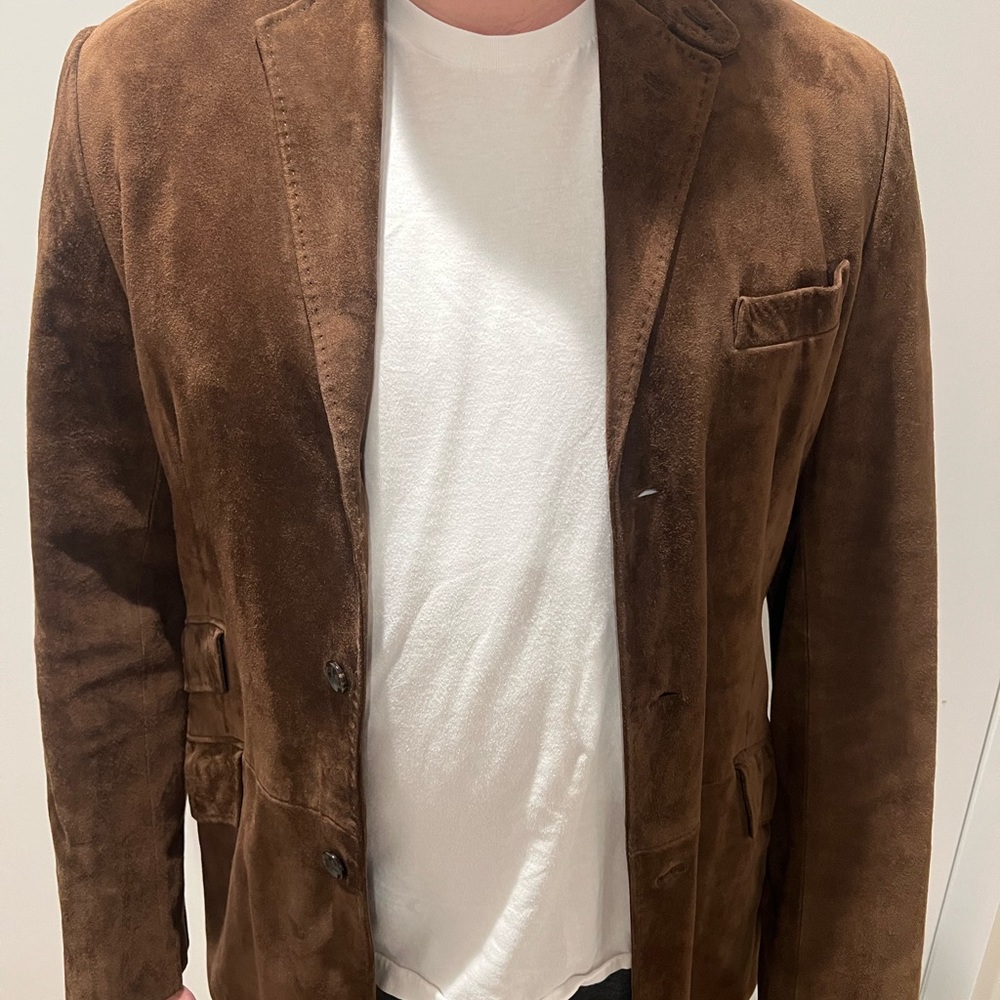 Ralph Lauren suade blazer
